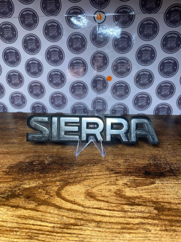 Ford Sierra car badge emblem logo script lettering collectible