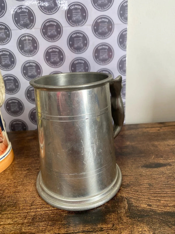 Bundle of vintage different steins tankards German collectible antique joblot