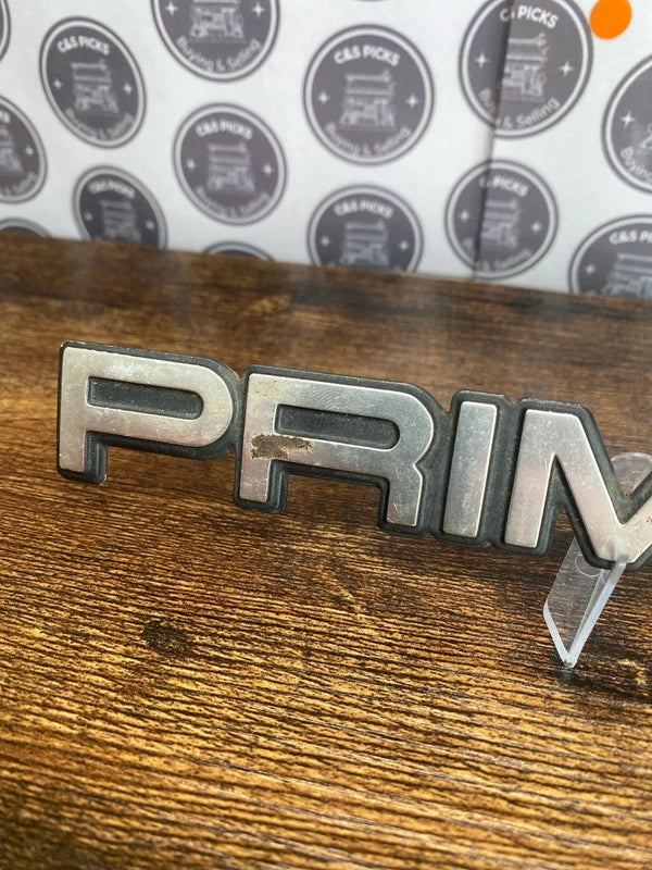 Nissan Primera car badge emblem logo script collectible metal badge