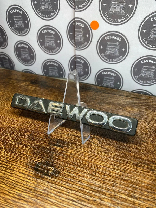 Daewoo car badge emblem logo collectible vintage script