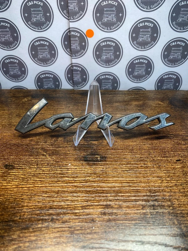 Daewoo Lanos car badge emblem logo script collectible