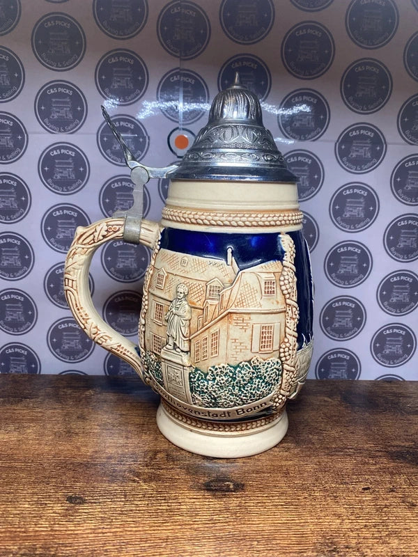 Vintage Marzi and Remy German Stein collectible home bar decor