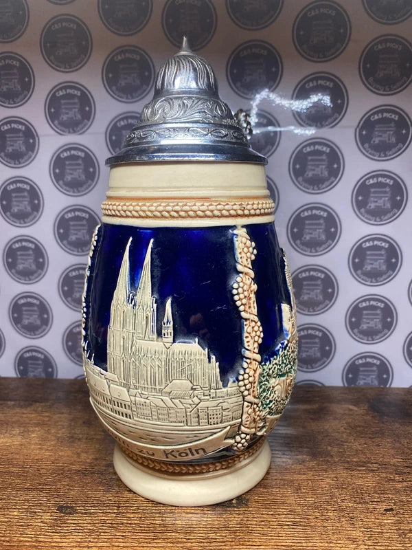 Vintage Marzi and Remy German Stein collectible home bar decor