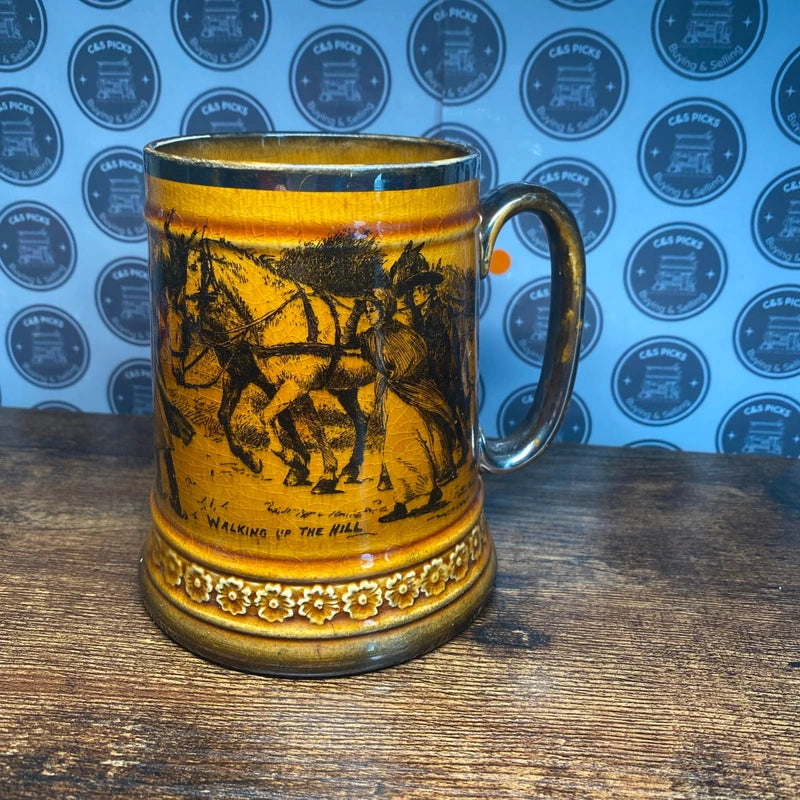 Ridgways Coaching Days & Coaching Ways Mug tankard collectible England Vintage