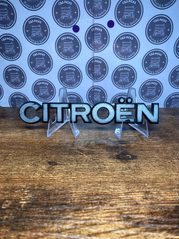 Citroen car badge emblem logo lettering collectible