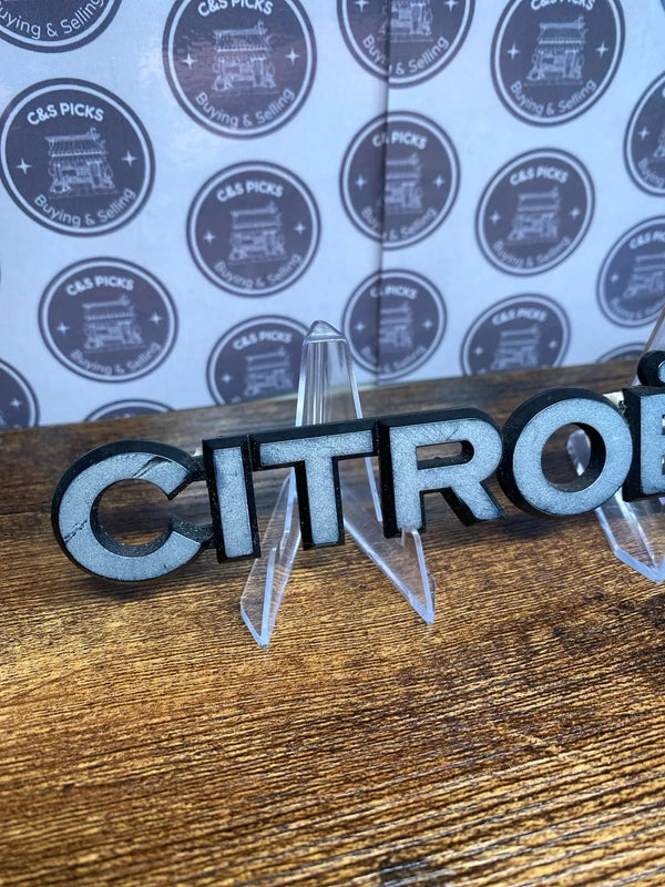 Citroen car badge emblem logo lettering collectible