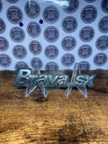 Original vintage Fiat Brava SX car badge emblem logo script collectible
