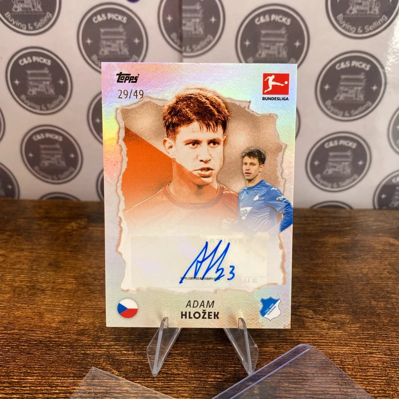 Adam Hlozek International Stars Auto /49 Hoffenheim Bundesliga Topps 2025 Signed