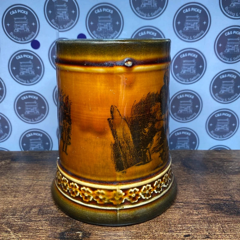 Ridgways “Coaching Days & Coaching Ways” Brown Lustre Mug England Vintage