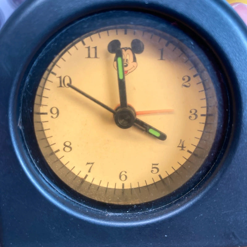 Vintage Disney Mickey Mouse Animated Alarm Clock 1997 Zeon Collectible toys