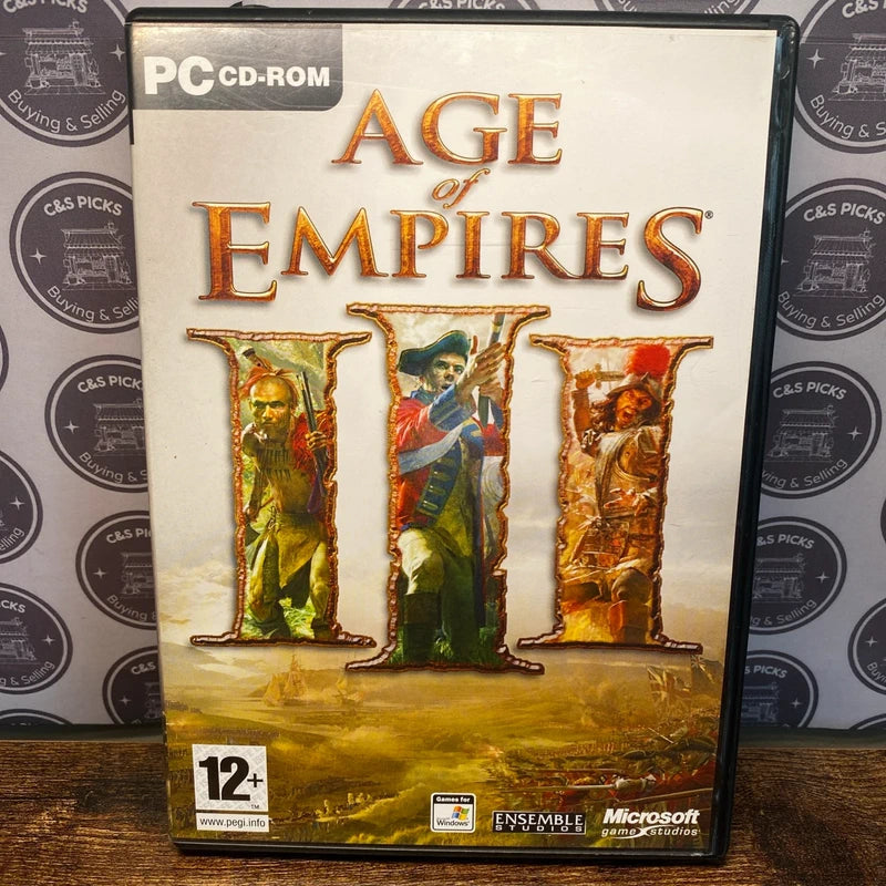 Age of Empires III 3 - PC CD - Microsoft (2002) - Complete 3-Disc UK Release