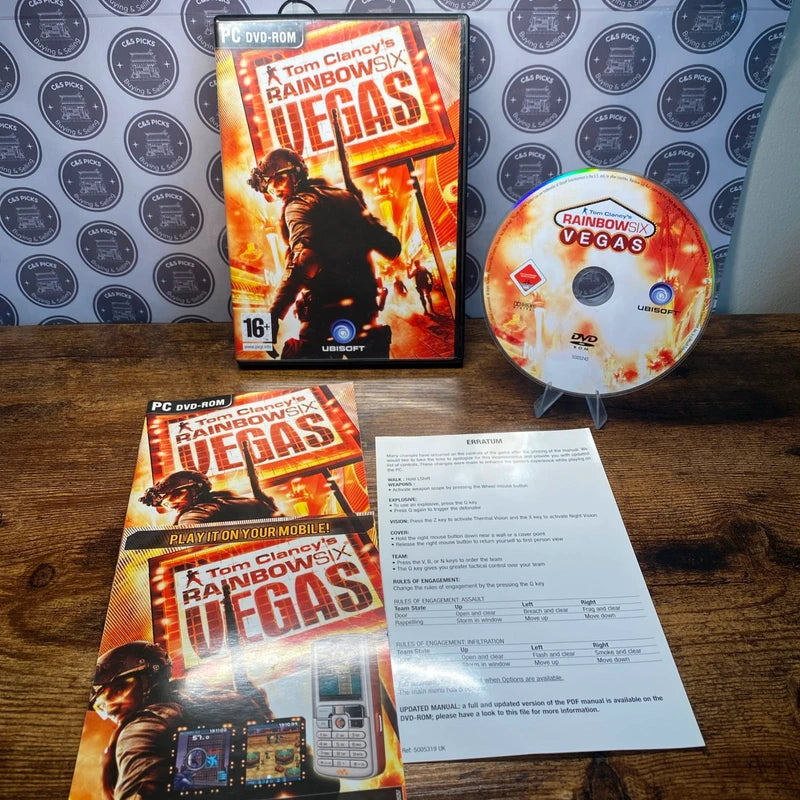 Tom Clancy's Rainbow Six Vegas PC Game with manual