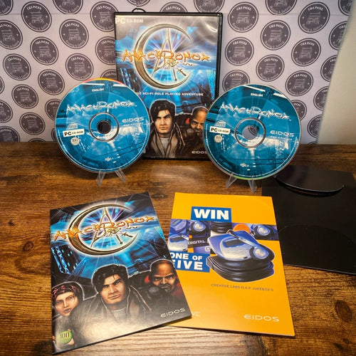 Anachronox PC CD Game RPG 2 disc epic si-fi adventure manual / inserts