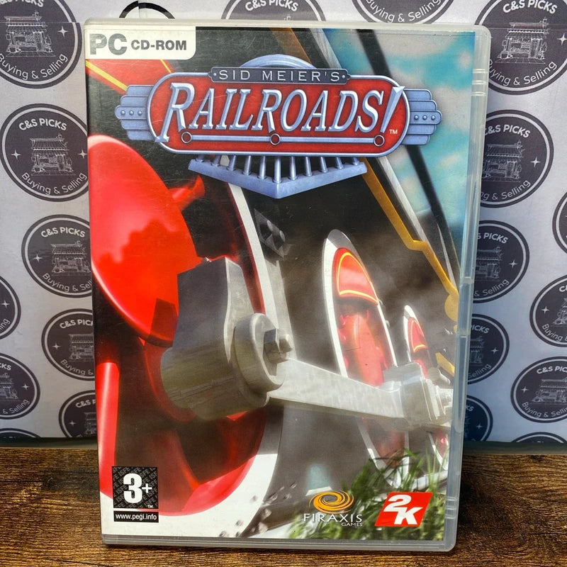 Sid Meier's Railroads (Windows PC) with manual - train strategy simulation game