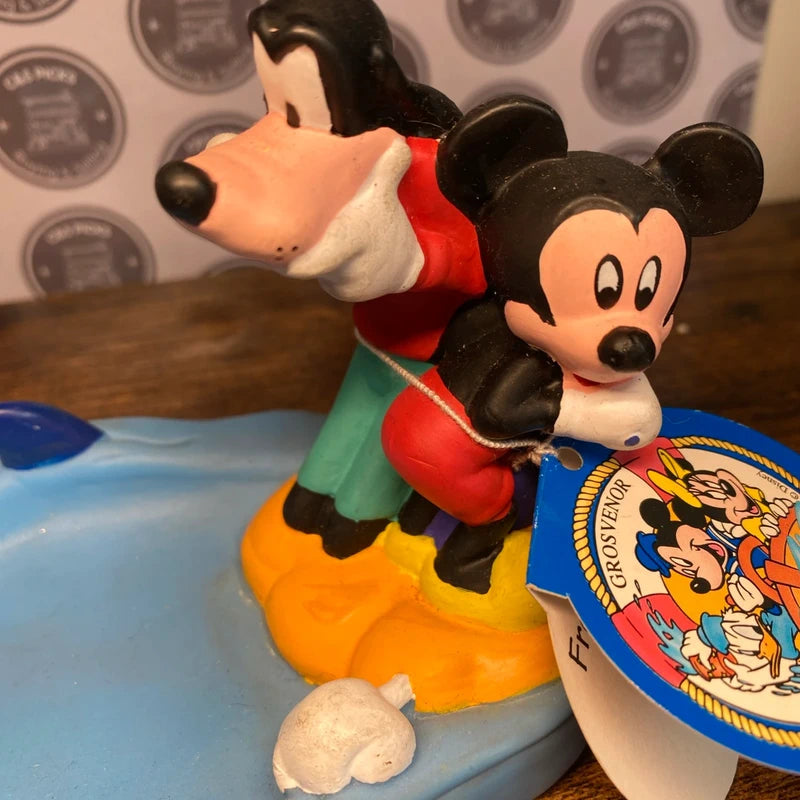 Disney Vintage 1970s Soap Dish Mickey Mouse & Goofy Grosvenor Good Condition