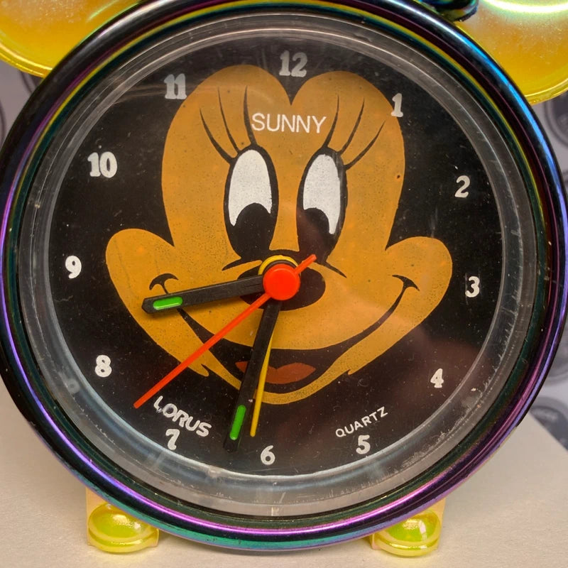 Vintage Mickey Mouse - Sunny Alarm Clock Lorus Quartz Collectible Spares / Repairs
