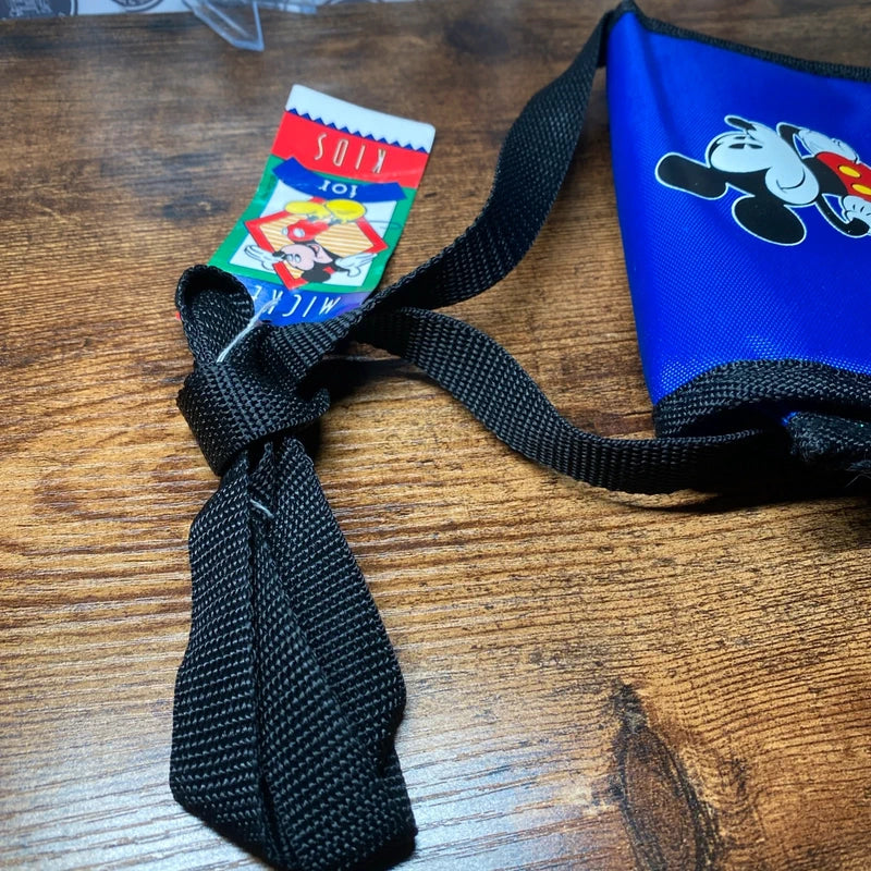 Vintage 90s Mickey Mouse Sport Gear Blue Fanny Pack Disney Waist Bag Y2K NOS