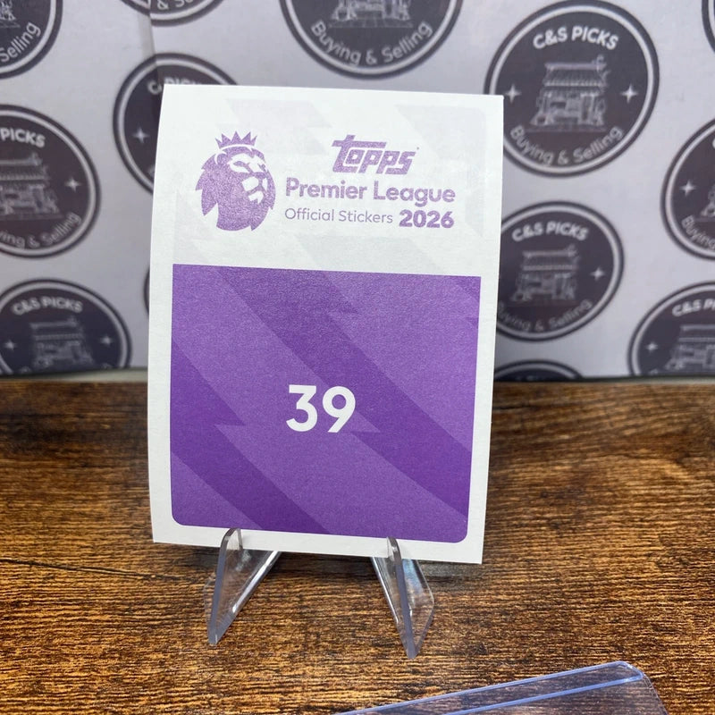 Topps Premier League stickers 2026 - Myles Lewis-Skelly Prime Prospect - No.39