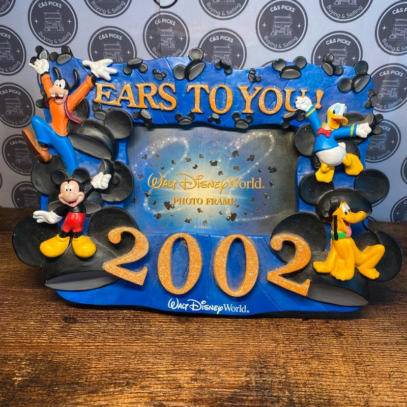 02’ Walt Disney World Ears to You 3D Resin Photo Frame Mickey Mouse Goofy Donald