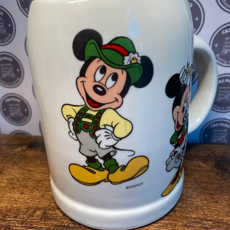 Vintage Disney Mickey Mouse Reutter W. Germany porcelain beer stein coffee mug Collectible