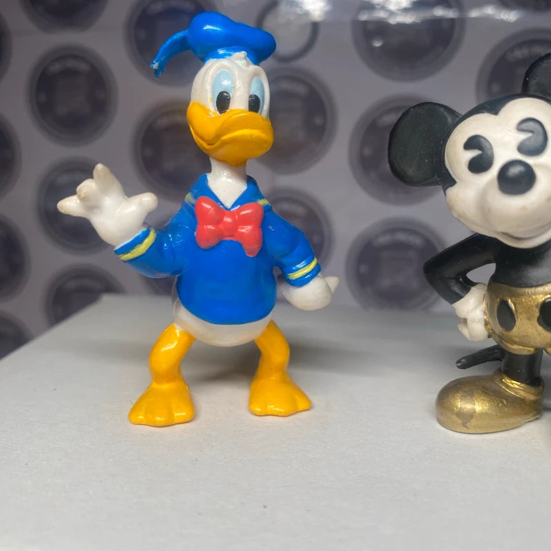 Vintage Miniature Disney Mickey Mouse & Donald Duck Plastic Figures Bundle Cute