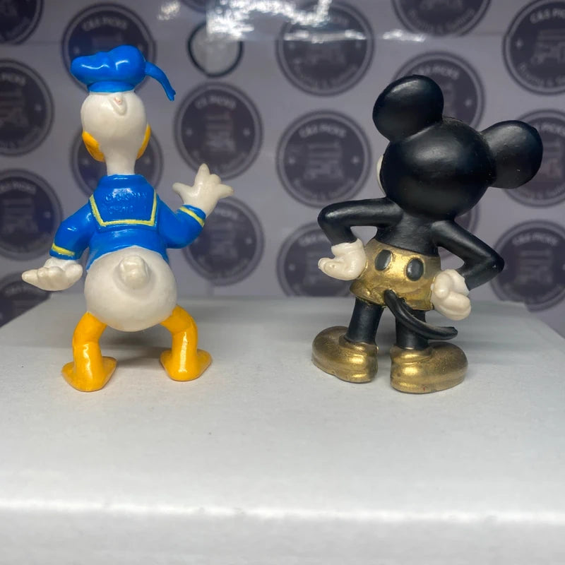 Vintage Miniature Disney Mickey Mouse & Donald Duck Plastic Figures Bundle Cute