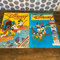 Two Vintage 80’s Disney Comic Book / Magazines Goofy Mickey Mouse Donald Duck