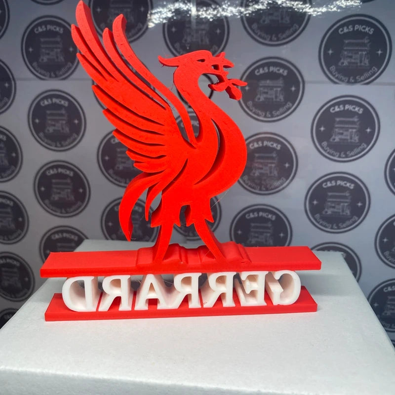 Steven Gerrard Liverpool FC Liverbird Ornament Sculpture Home Decor Fans Gift UK