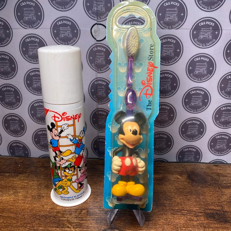Vintage Disney Mickey Mouse Toothbrush & Oral B Toothpaste Collectible Dentist