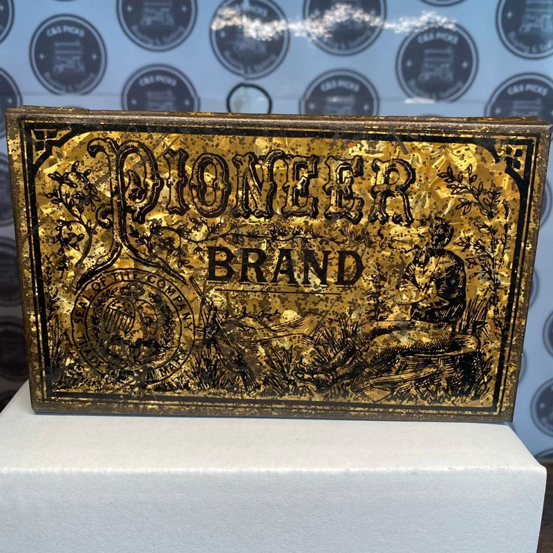 Pioneer Brand Golden Flake Tobacco Tin c.1900 Richmond Cavendish Limited rare
