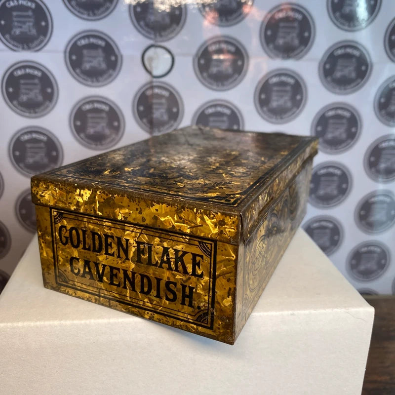Pioneer Brand Golden Flake Tobacco Tin c.1900 Richmond Cavendish Limited rare