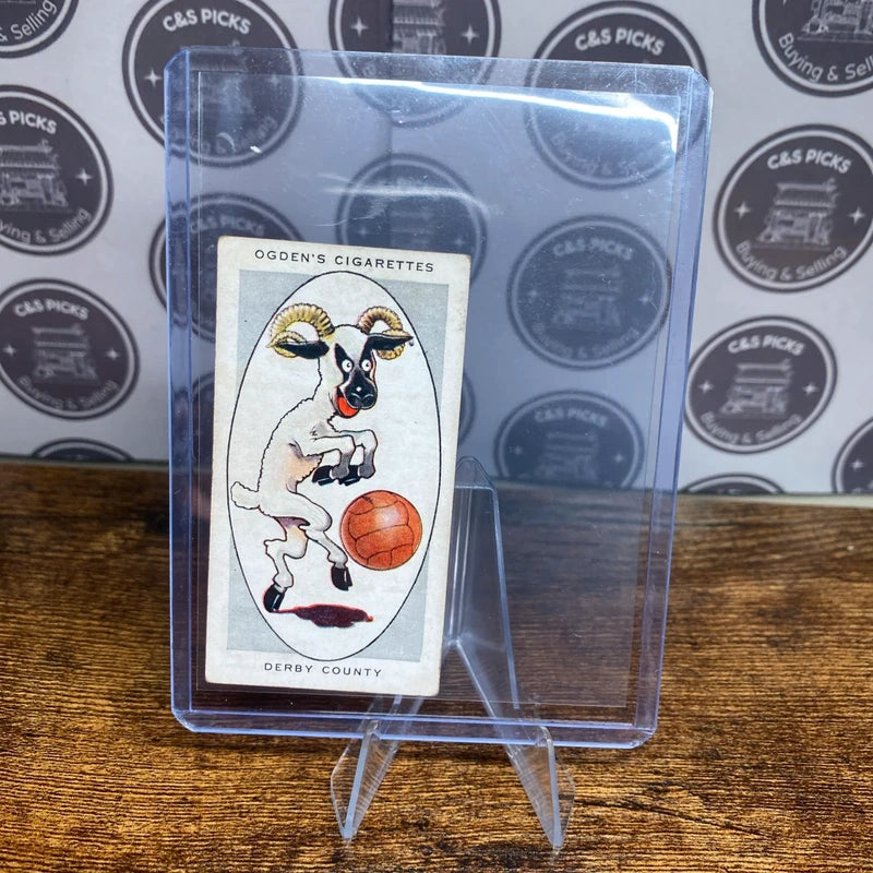 Original Ogdens Cigarettes 1933 Derby County #16 Vintage Football Card Rare