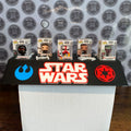 Funko Bitty Pop Star Wars Mandalorian Collectible Figures + Custom Display Stand