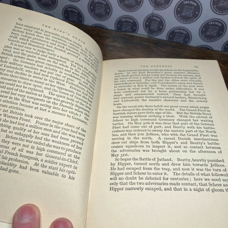 Vintage 1930’s Book - The Kings Grace, John Buchan - 1935 Hardback Home Decor