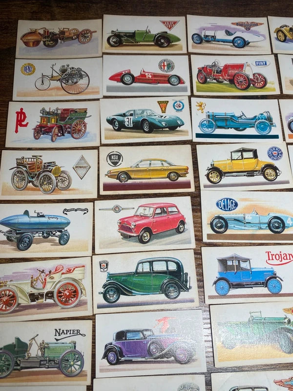 Vintage 1960’s Cards History of The Motor Car Collectible Man Cave Automotive