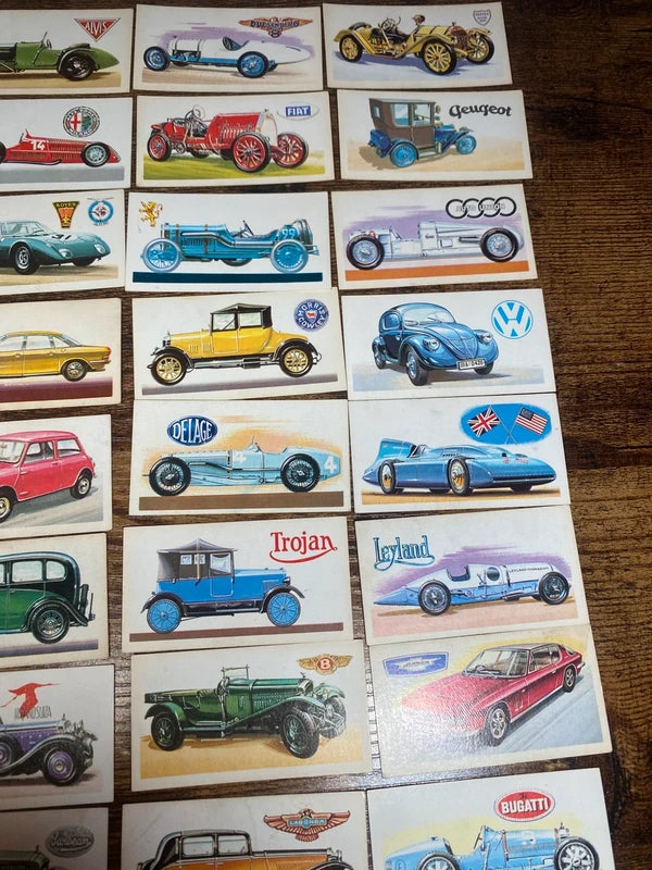 Vintage 1960’s Cards History of The Motor Car Collectible Man Cave Automotive