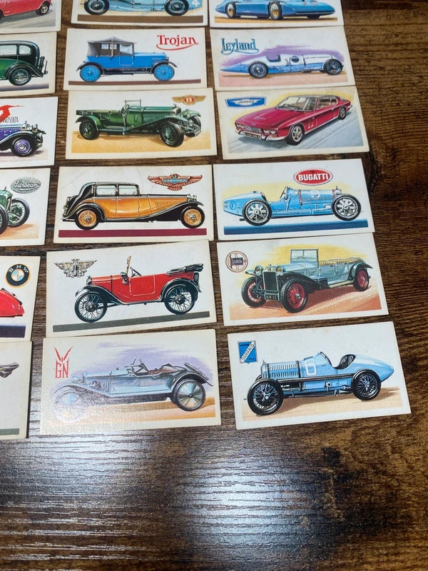 Vintage 1960’s Cards History of The Motor Car Collectible Man Cave Automotive
