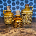 Vintage Devon Pottery Zummerset Zyder Cider Flagon Bundle X3 Man Cave Home Bar