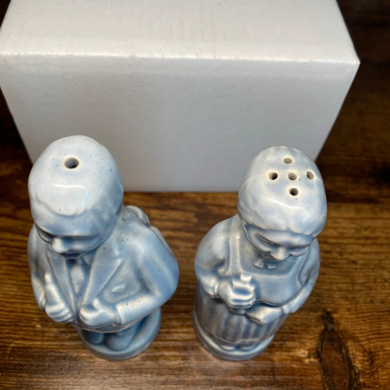 Vintage Double Sided Novelty Ceramic Salt and Pepper Shakers Home Decor Retro UK
