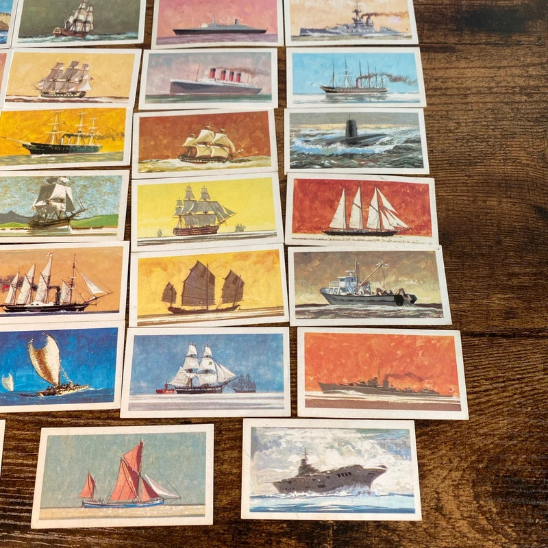 Vintage 70’s The Sags of Ships Collectible Cards Set 39 Cards Boats Sailing Ship