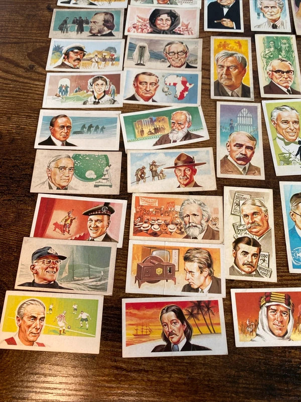 Vintage 1960’s Card Set Collection of Famous People Rare Home Decor Memorabilia