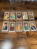 Vintage 1920’s Antique Ogden’s Cigarette Cards Jockeys & Owners Colour Horse X10