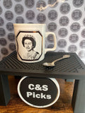 Vintage Commemorative Mug Silver Jubilee Queen Elizabeth & Silver Plated Spoon