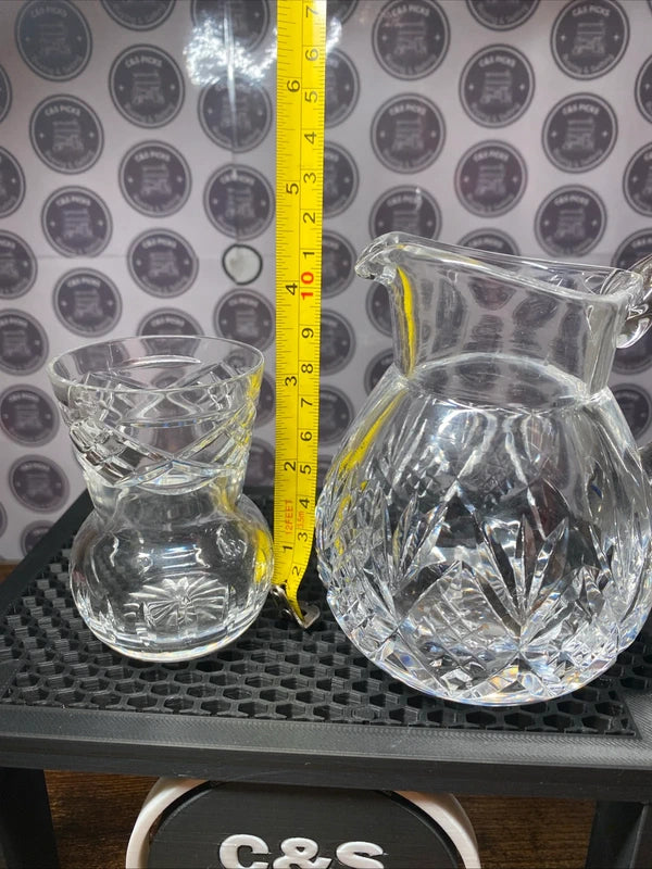 Vintage Set of Cut Glass Jug & 4 Glasses Beautiful Set Port Whiskey Decanter UK