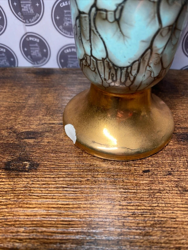 Vintage Hand-Painted Swan Planter Vase Portugal Ceramic Pottery Home Decor
