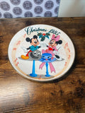 Vintage Disney 1995 Christmas Collection Happy Holidays Plate Christmas Mickey