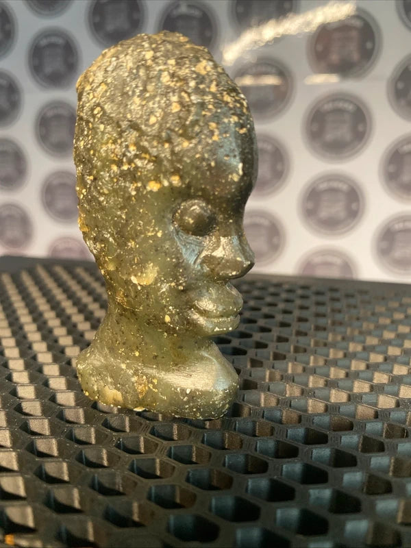 Vintage African Tribal Hand Carved Soapstone Bust Sculpture Figurine Statue