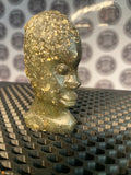 Vintage African Tribal Hand Carved Soapstone Bust Sculpture Figurine Statue