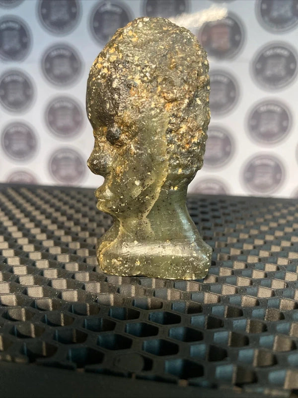 Vintage African Tribal Hand Carved Soapstone Bust Sculpture Figurine Statue