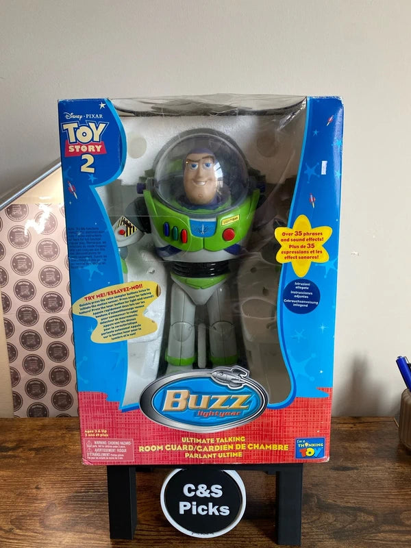 Buzz Lightyear Toy Story 2 Thinkway Ultimate Talking Room Guard Vintage Toy Rare